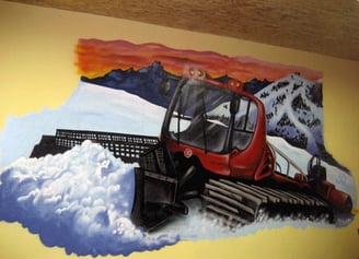 Décoration intérieur pour les dameurs d'Auris en Oisans