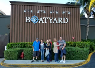 Lady and The Pirate with Kyrstin, Zach, Holly and Joe Hill before boarding the ship