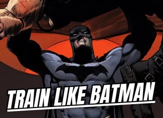 a man in a batman costume is shown in this image