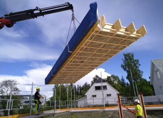 Prefabricated timber frame construction