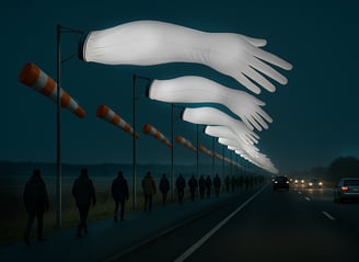 Obra do artista Luzinterruptus