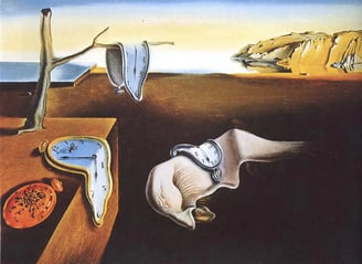 A persistência da memória" é possivelmente a obra de arte mais famosa de Dalí.