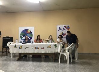 Participantes da roda de conversa sobre a PNAB em Barra do Garças com artistas e gestores culturais