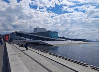 View of Norwegian Opera House in Oslo