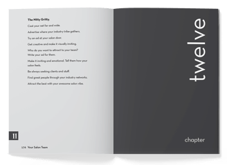 The Naked Salon, Your Salon Retail, Your Salon Team, Books, typesetting by Michelle Pirovich, Squeezebox