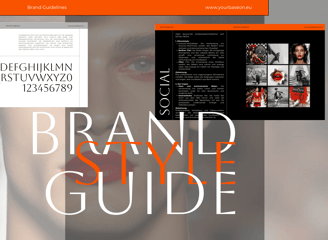 Bildschirmansicht eines Brand Style Guides