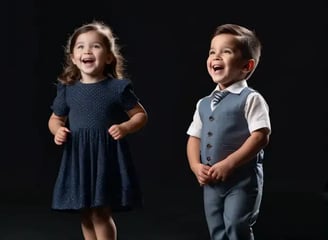 Niños cantando.