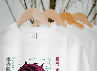 a t - shirt with a picture of a tanjiro from demone slayer