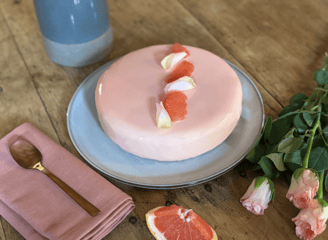 entremet rose pamplemousse