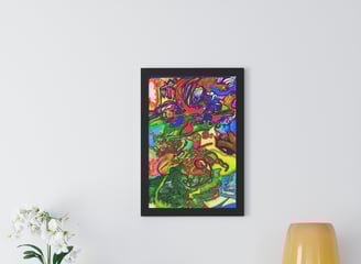 Personalized intuitive Reiki art color pens soul path portrait