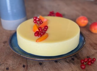 entremet abricot groseille