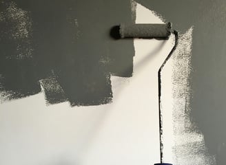 Interior painting project with crisp white walls, clean lines, and premium paint finish by Kissimmee