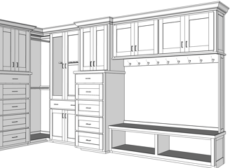 3D Closet Drawing