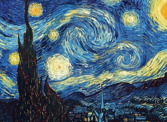 Obra A Noite Estreladado - Van Gogh