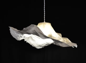 fleur suspension papier luminaire sète