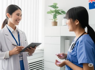 日本人看護師が別の日本人看護師をヒアリング