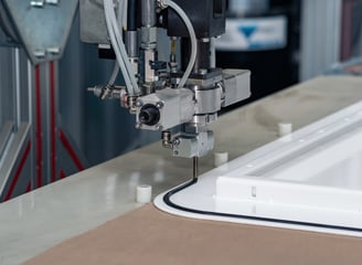 automated material dispensing robot