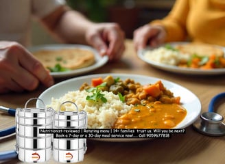 Low-oil, low-salt, yet high in taste & care. Daily meals for our seniors' changing health needs.