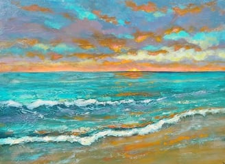 beach painting