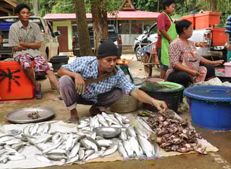 marché du Wat Tham SIng
