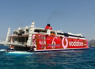 Ferry from Mykonos to Santorini Greece