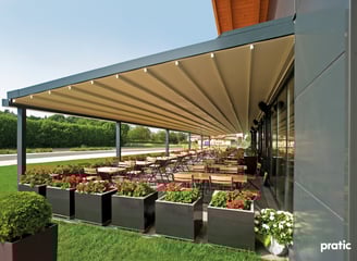 Pergola mit Tuch