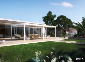 Pergola mit Lamellen
