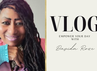 a woman with long hair and a pink shirt Vlog empower your day with davida roze