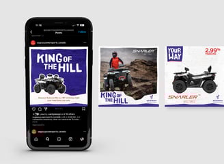 Digital advertisement campaign for Segway Powersports Canada.