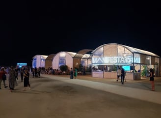 contrucción efímera, pop-up, eventos, construcción temporal, ferias, carpas, evento