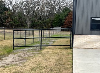 Black Metal Fence