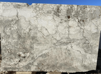Silver Travertine Slabs