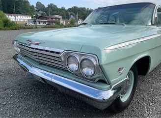 Full Car Detail on pale green chevy