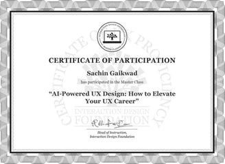 IDF, Industry Standard UX Certificate, Interaction Design Foundation, NNg, Neilson Norman Group,