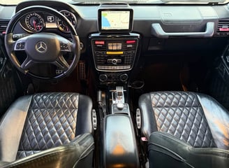 Black G-Wagon Interior car detailing