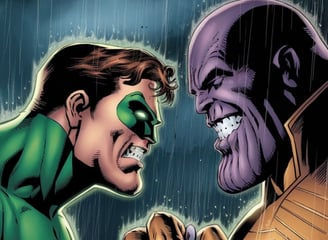 green lantern vs thanos