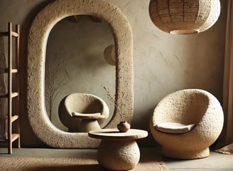 Wabi Sabi Paper Mache Interior Desin