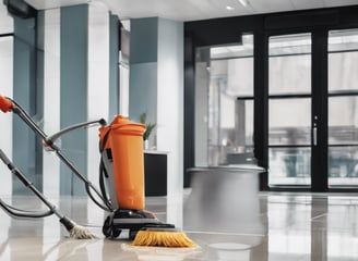 Commercial deep cleaning service targeting vents, blinds, edges, and walls