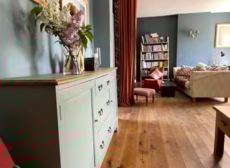 Sitting Room with Hand Painted Furniture