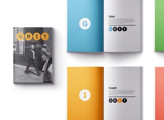 Grit Brand book design brand guidelinees