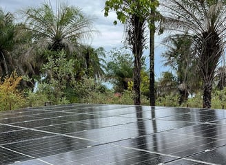 Solar array to power a water plant in South of Senegal