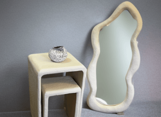 Wabi Sabi Paper Mache Interior Desin