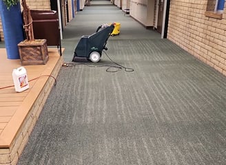 Floor polishing service for commercial spaces with existing floor finish