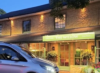 birmingham airport minibus taxi outside the willow