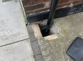 Cleaning of a gully in Birmingham