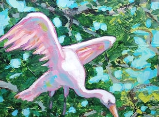 pink bird