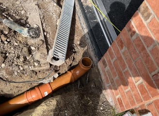 A full drain installation replacement in Warrington