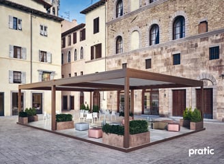 Pergola mit Tuch