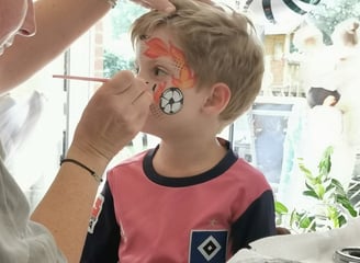 Kindergeburtstag Fussballparty Fussball Junge Kinderschminken Pinselbunt Pinneberg