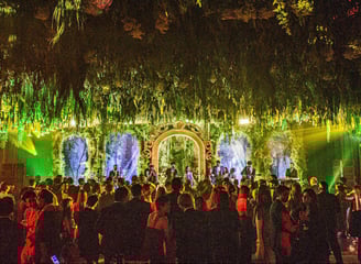 Band play music at a wedding curated by Francesco Luxury Travels Villas Weddings Honeymoon